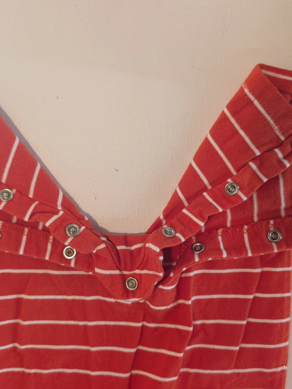 The Children's Place Red & White Striped Baby Bodysuit